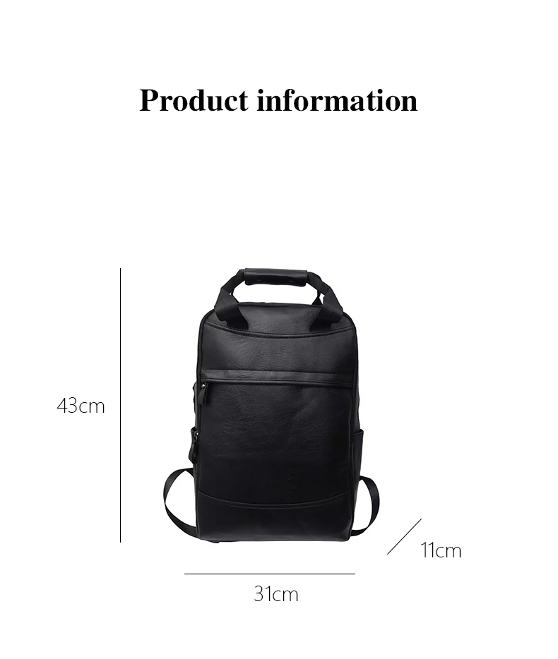 Travel Bag Genuine Leather Backpack Men Pure Leather Bag Full Grain Leather Vintage Backpack Travel Bag